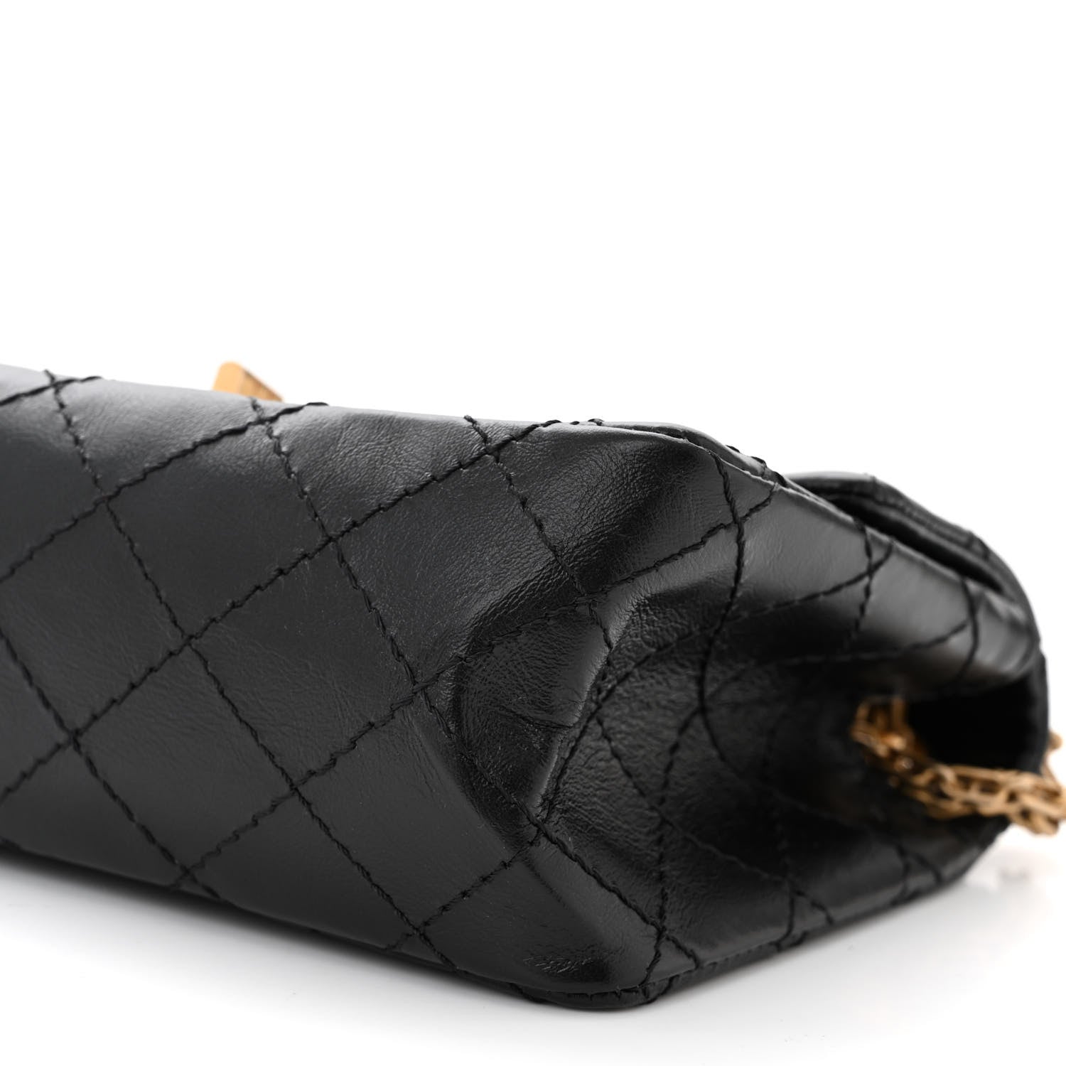 Chanel Aged Calfskin Quilted 2.55 Reissue Mini Flap Black 10 of 11