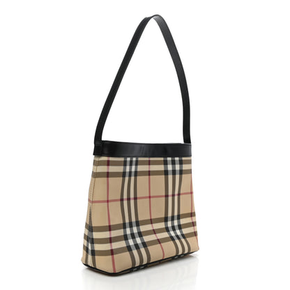 Burberry Prorsum House Check Shoulder Bag Black 2 of 9