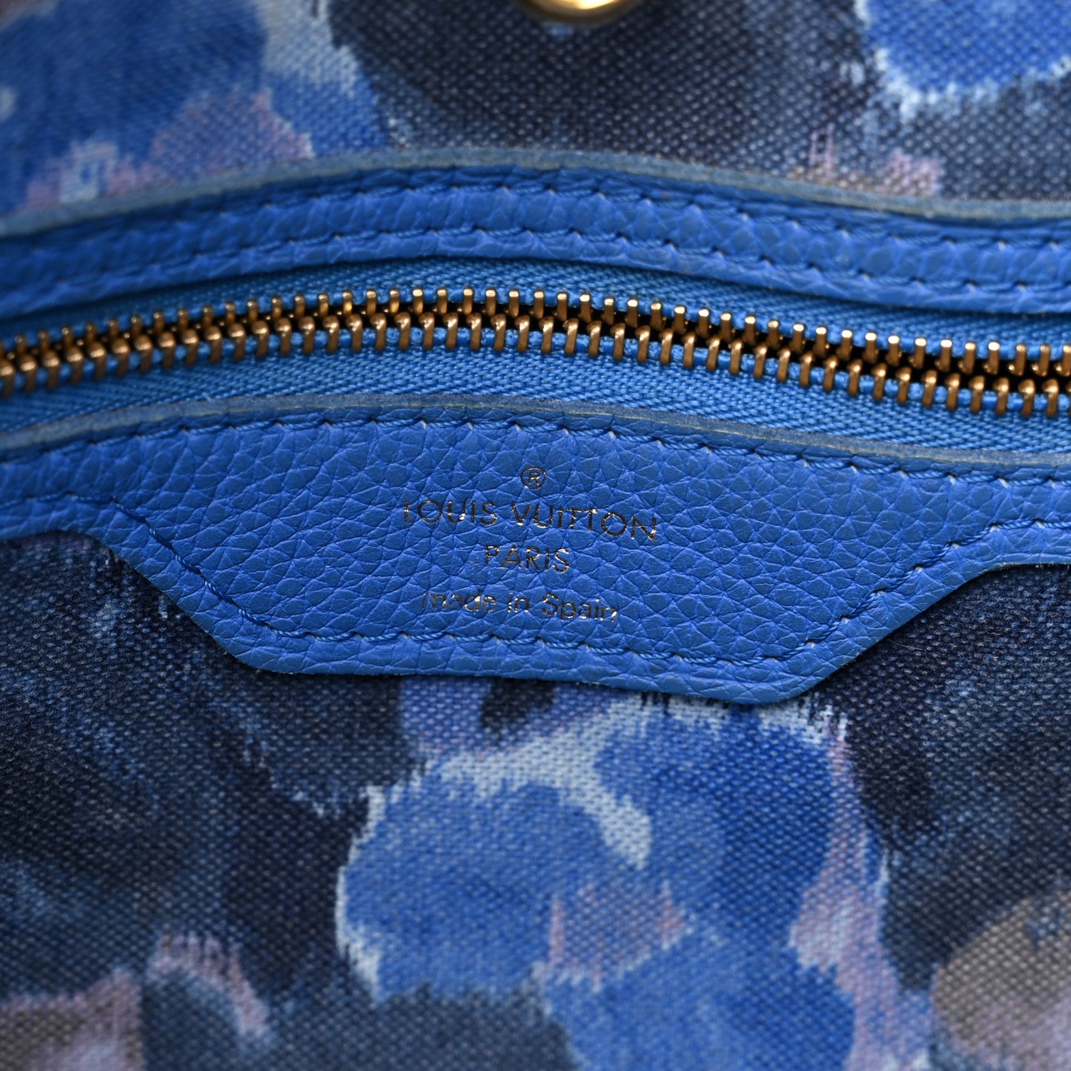Louis Vuitton Monogram Articles de Voyage Ikat Neverfull MM Grand Blue 7 of 15