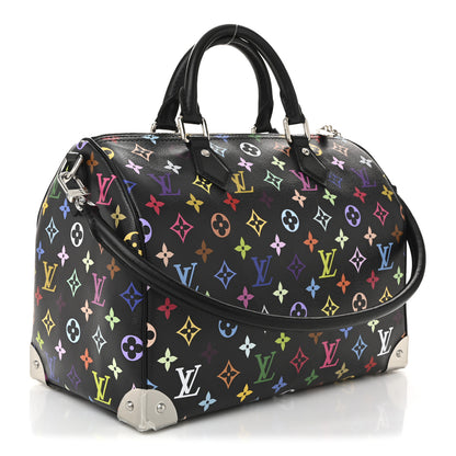 Louis Vuitton LV X TM Monogram Multicolor Speedy Soft 30 Black 3 of 10