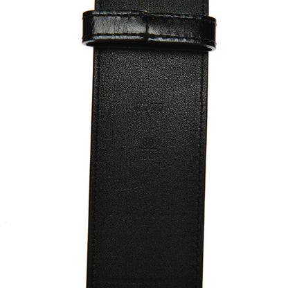 Louis Vuitton Calfskin 45mm LV Capucine Initiales Belt 80 32 Black 6 of 7