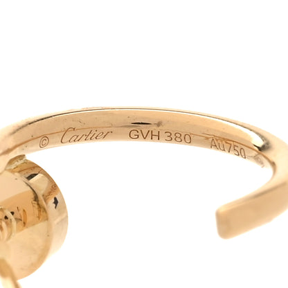 Cartier 18K Yellow Gold Juste Un Clou Hoop Earrings 4 of 5