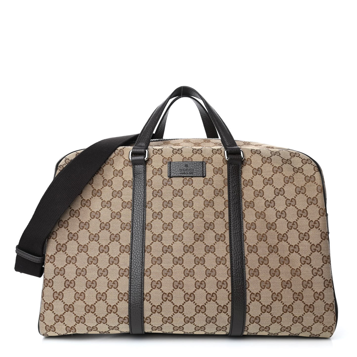 Monogram Dollar Calfskin Boston Duffle Bag Beige Ebony Testa di Moro Marrone Scuro
