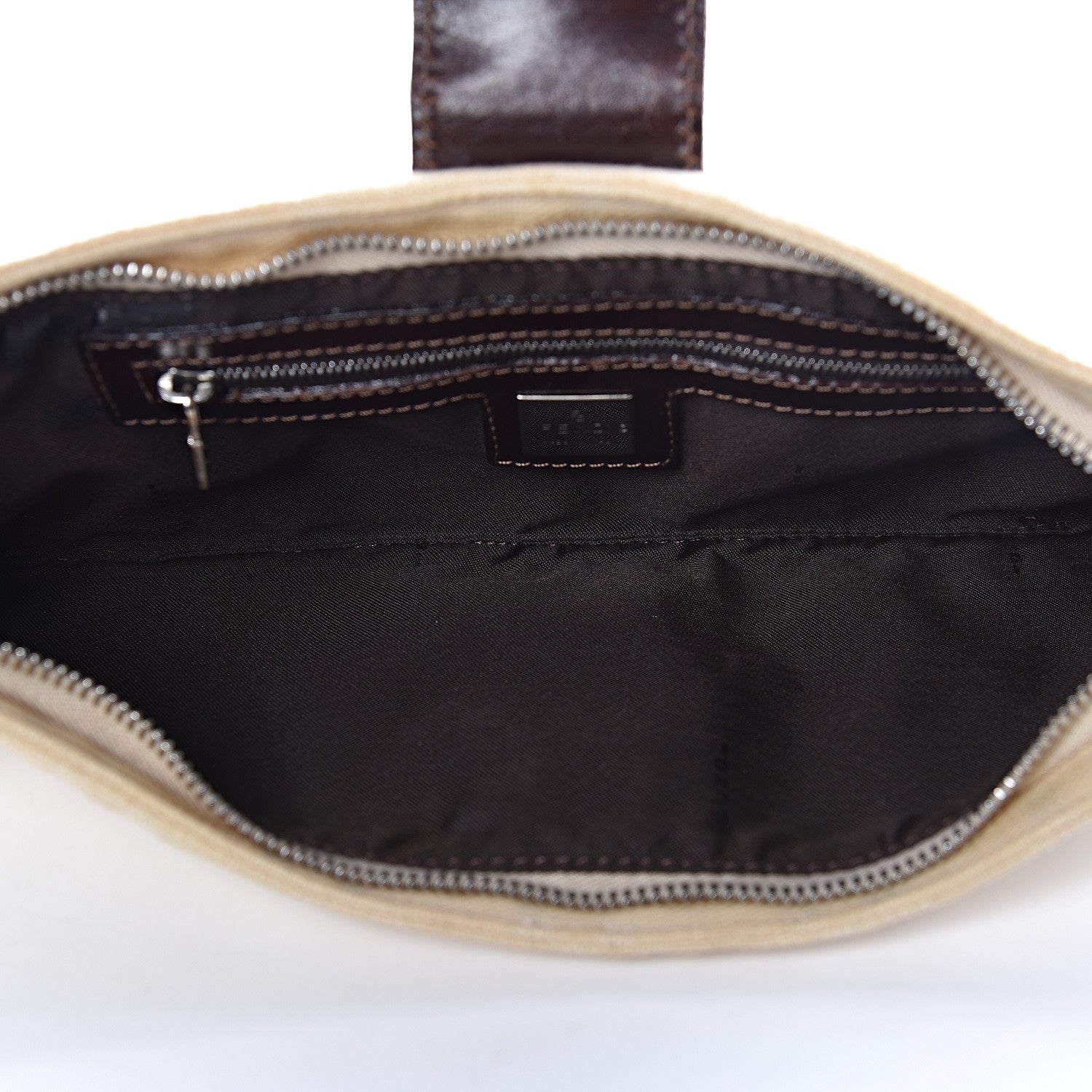 Fendi Zucca Shoulder Bag Beige 7 of 9