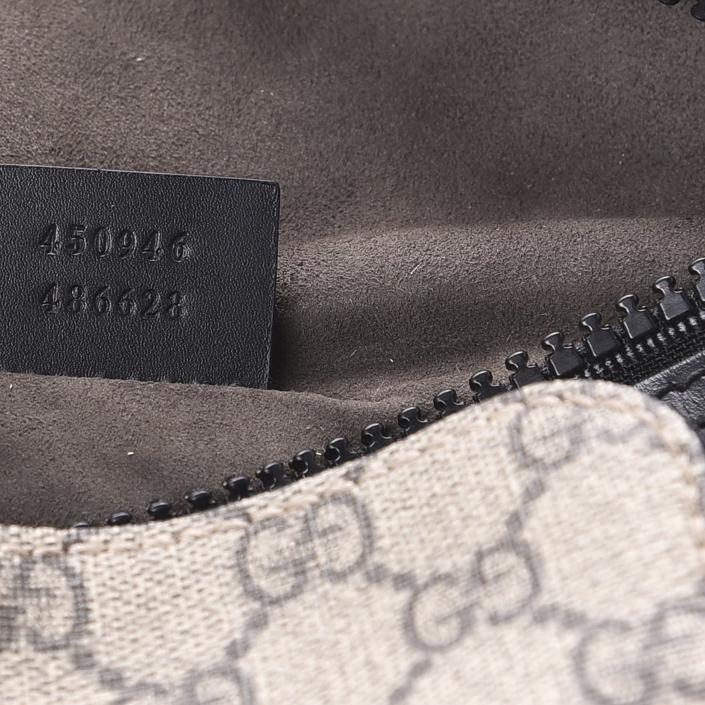 GG Supreme Monogram Belt Bag Black