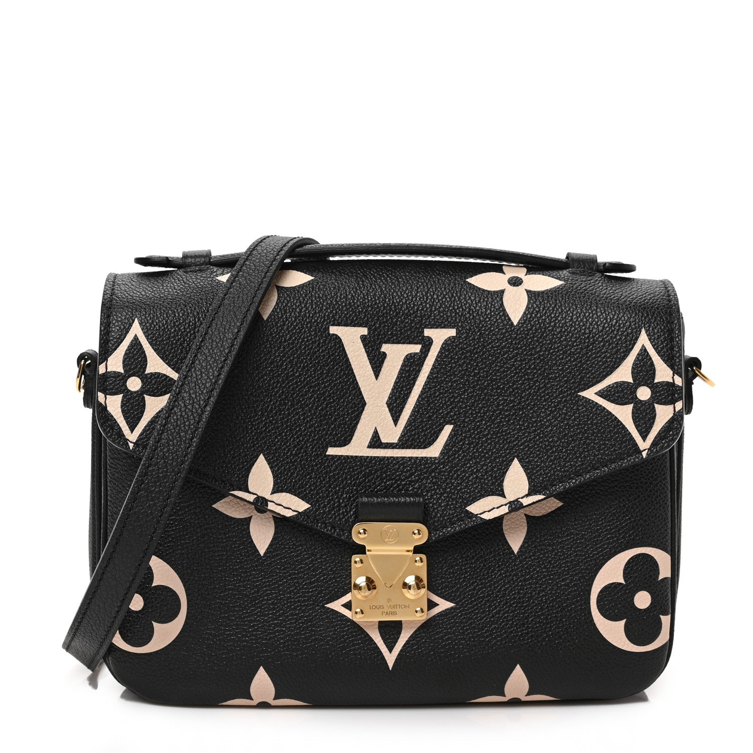Louis Vuitton Empreinte Monogram Giant Pochette Metis Black Beige 1 of 8