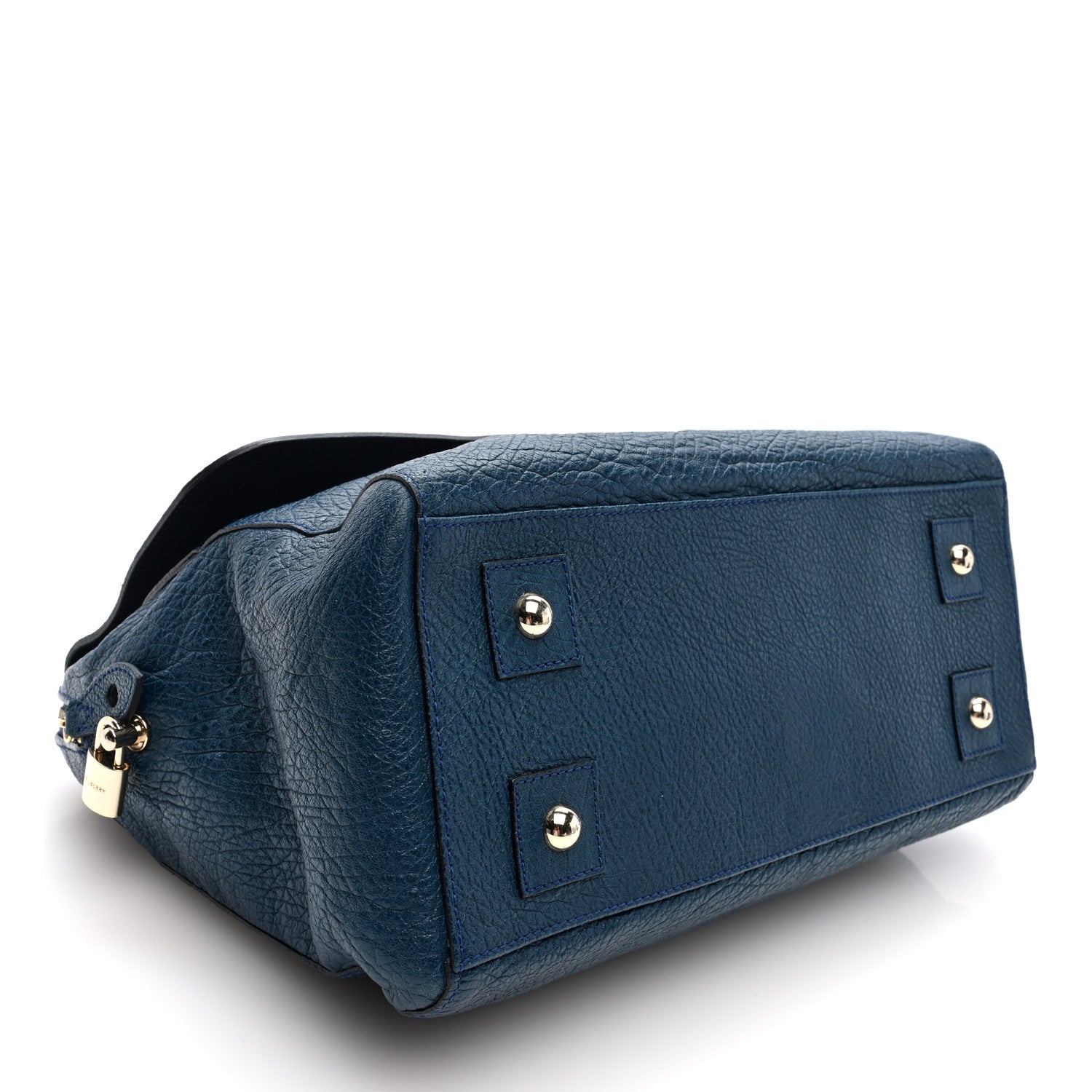 Mulberry Glossy Goatskin Medium Del Rey Satchel Blue 4 of 9