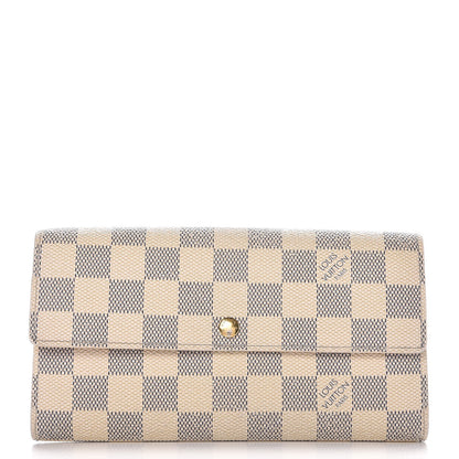 Louis Vuitton Damier Azur Sarah Wallet 1 of 9