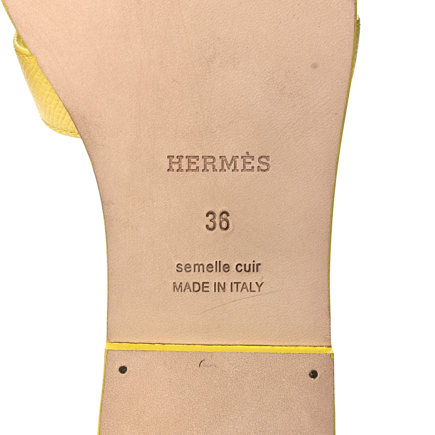 Epsom Oran Sandals 36 Jaune Pollen