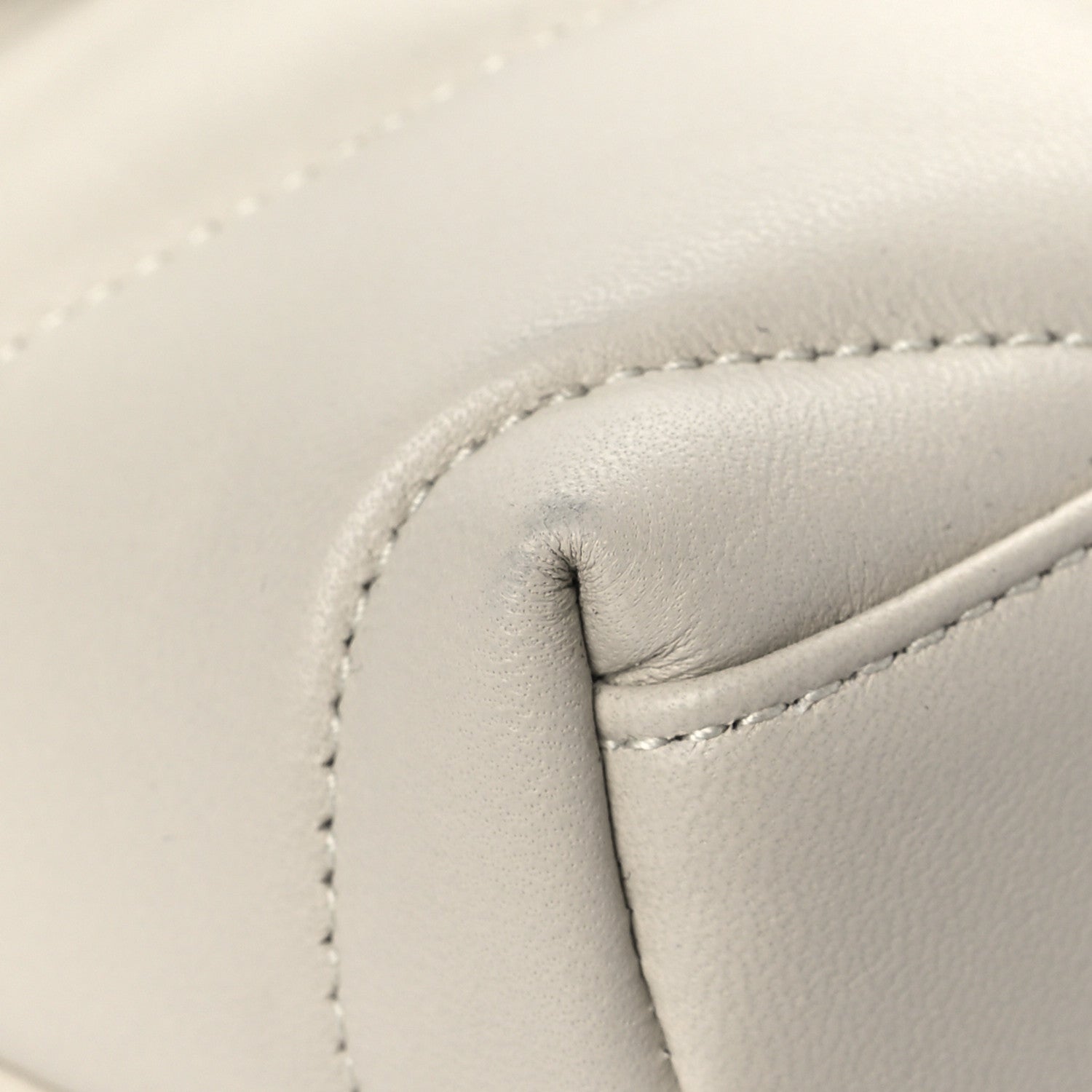 Saint Laurent Lambskin Quilted Toy Loulou Puffer Monogram Chain Satchel Crema Soft 8 of 14