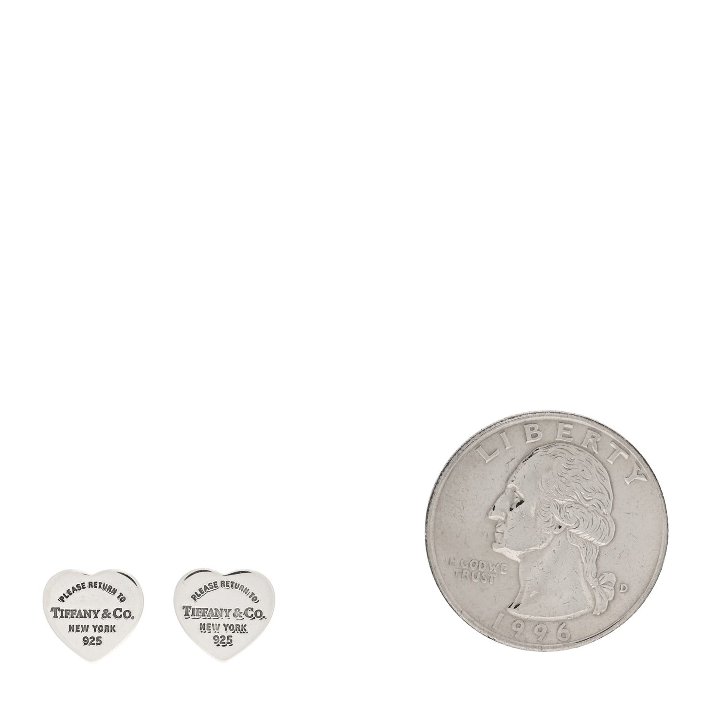Sterling Silver Mini Return To Tiffany Heart Tag Earrings