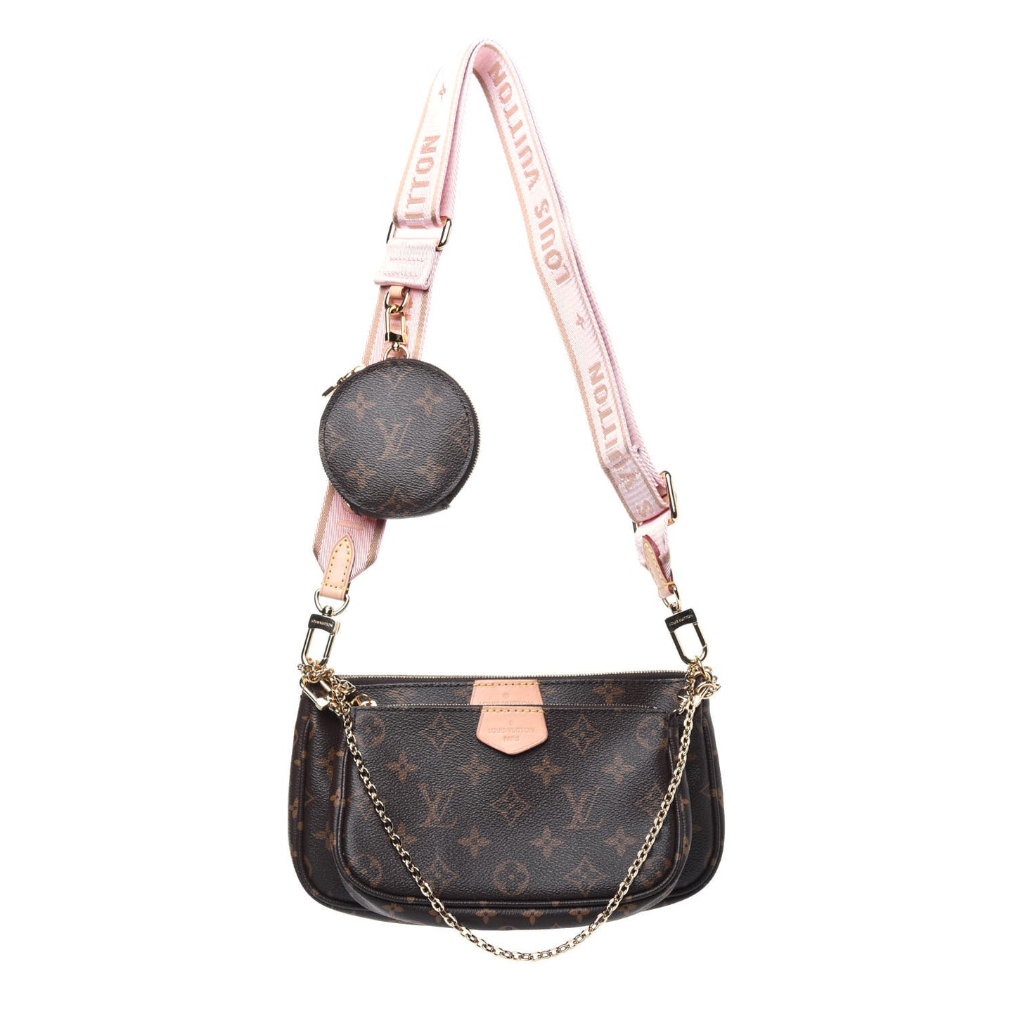 Monogram Multi Pochette Accessories Rose Clair