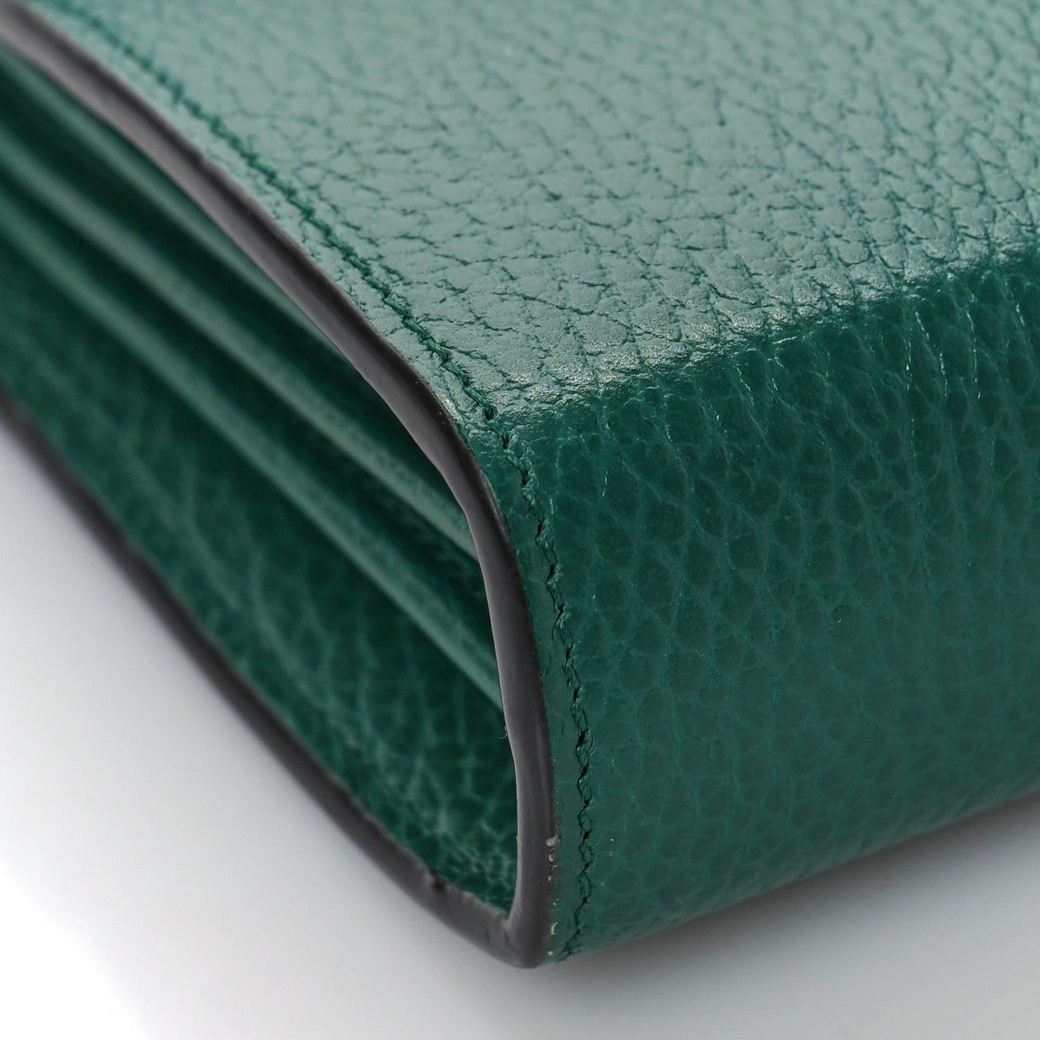 Gucci Calfskin Mini Dionysus Chain Wallet Emerald 8 of 10