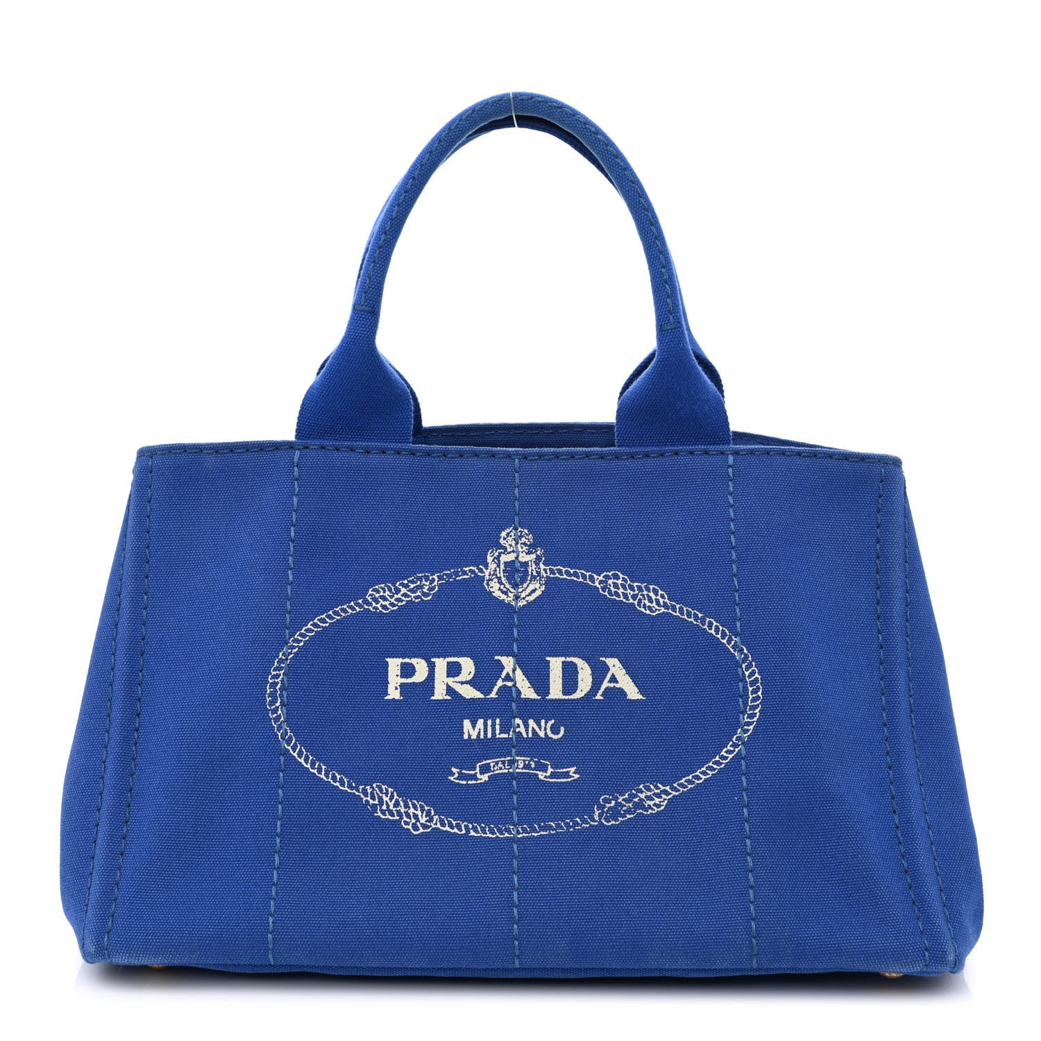 Prada Canapa Logo Tote Cobalto 1 of 10