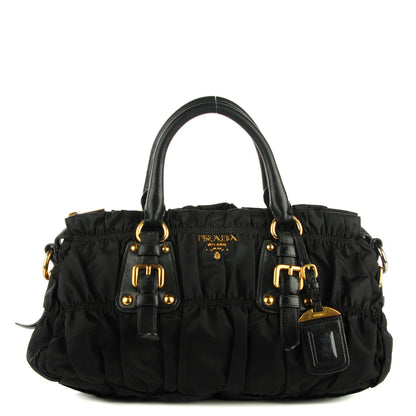 Prada Tessuto Nylon Gaufre Shopping Satchel Black 1 of 8