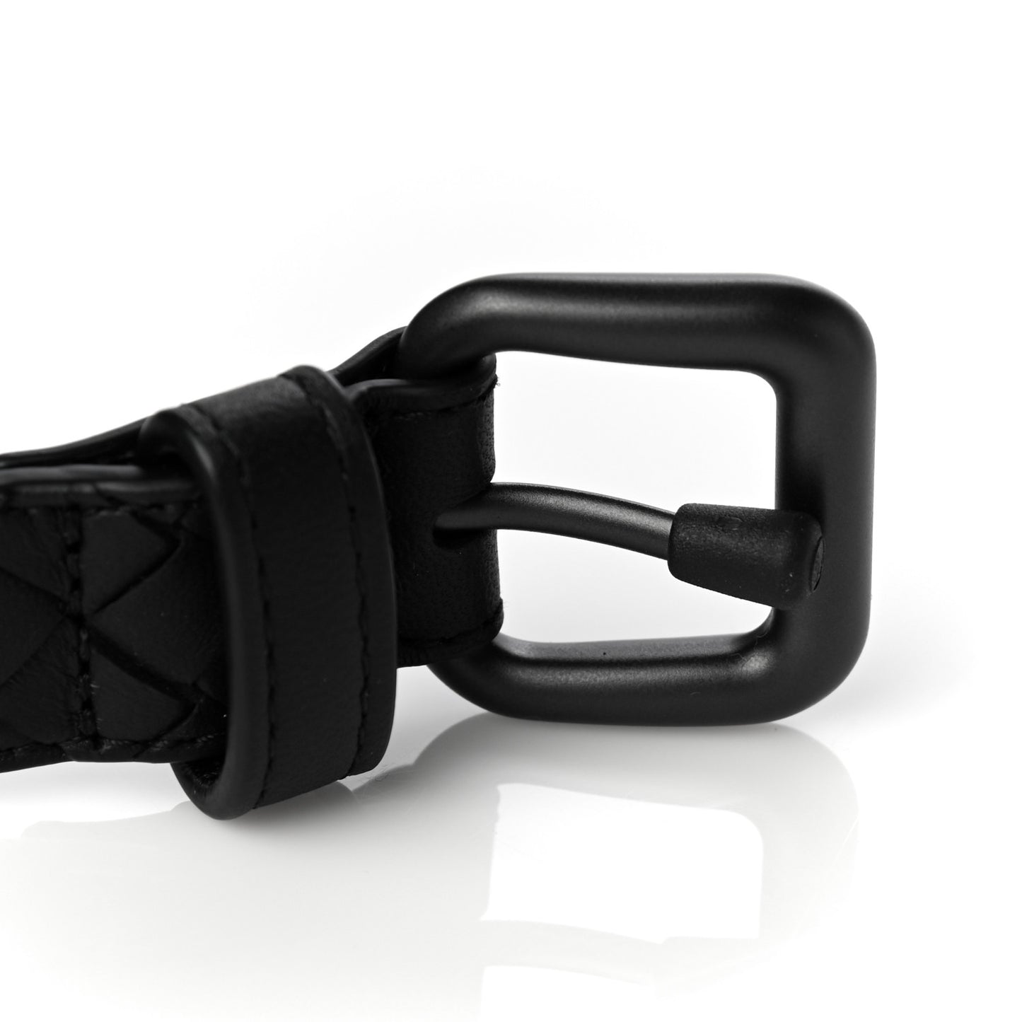 Nappa Intrecciato Belt Bag Black