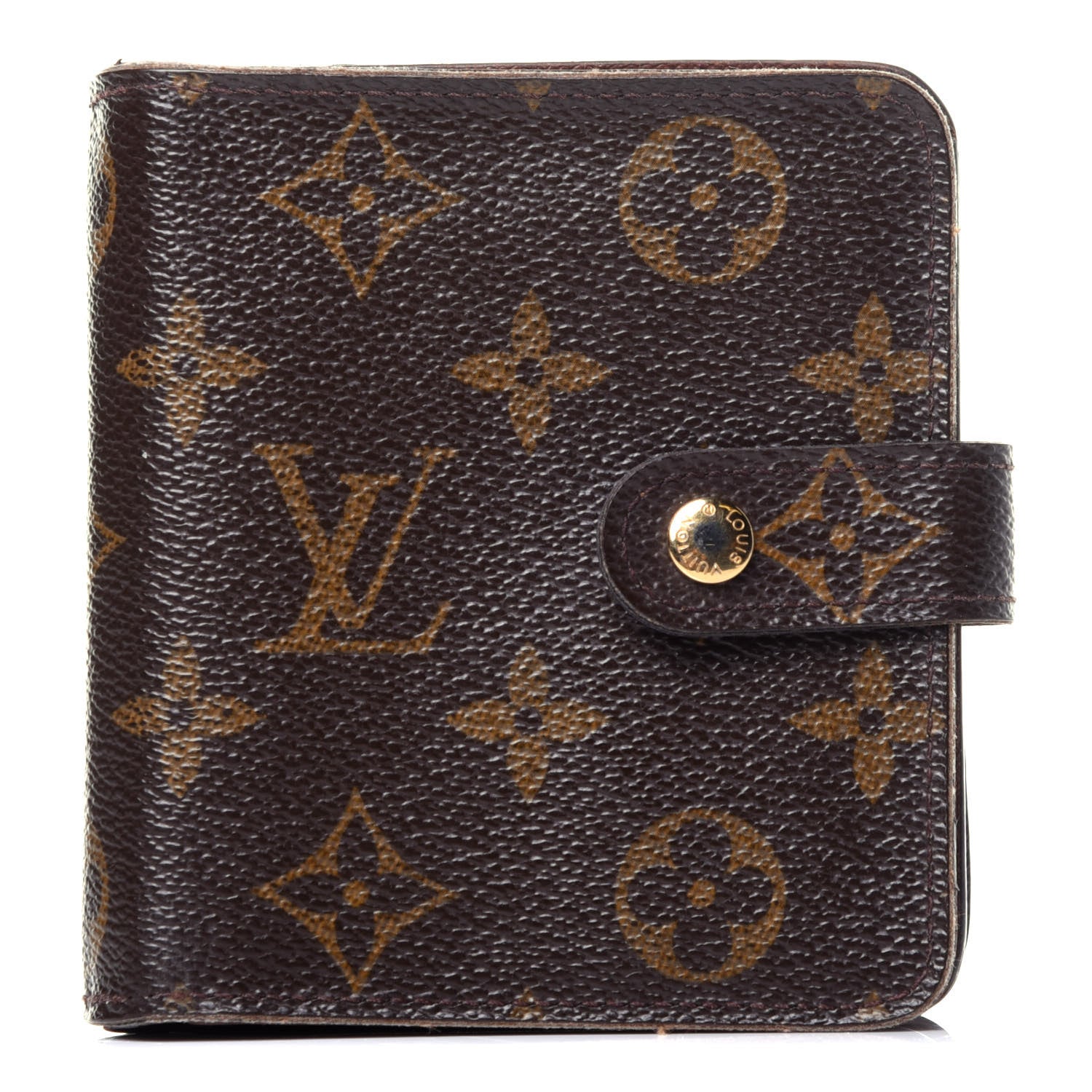 Louis Vuitton Monogram Compact Zippe Zipped Wallet 1 of 12