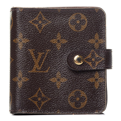 Louis Vuitton Monogram Compact Zippe Zipped Wallet 1 of 12