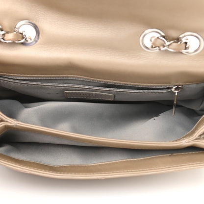 Chanel Metallic Lambskin Stitched Mini Flap Beige 5 of 13