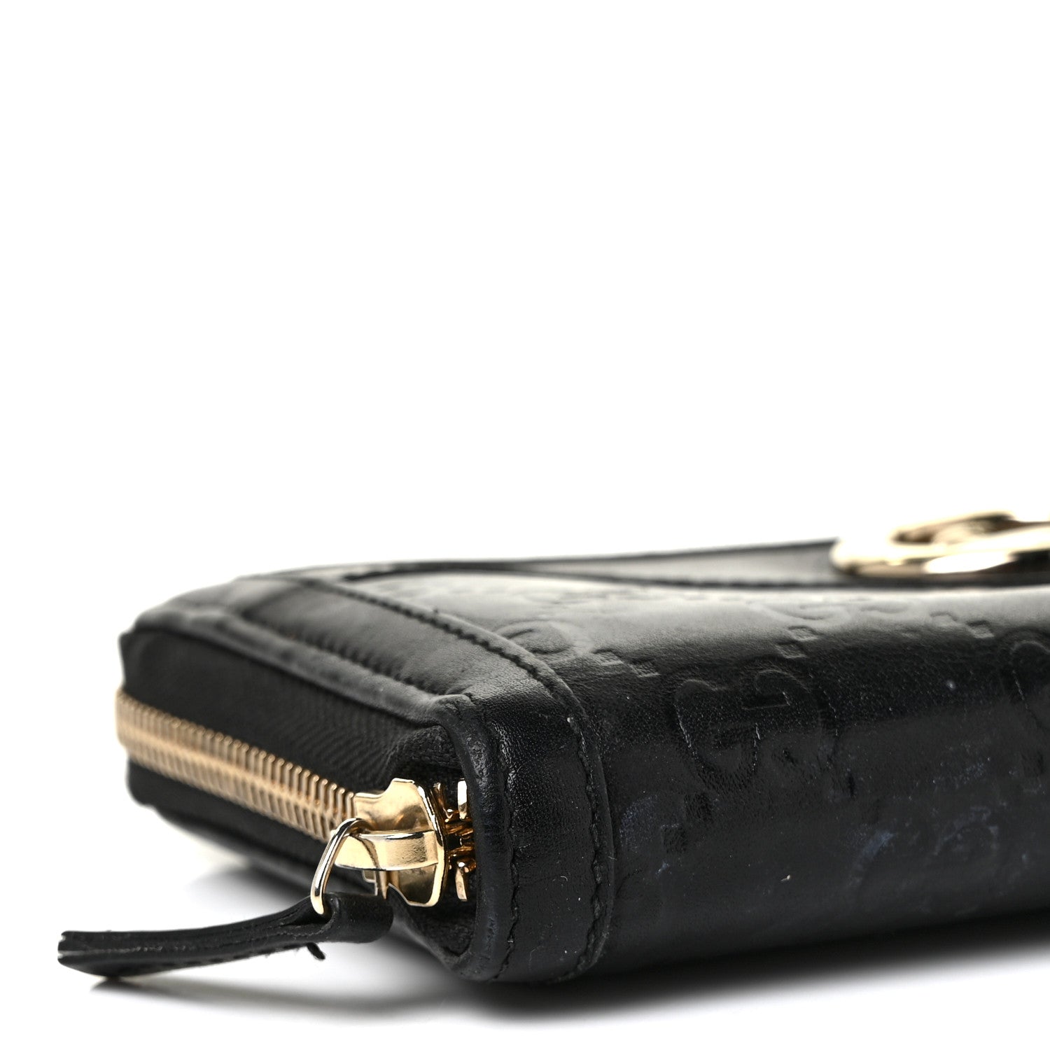 Gucci Guccissima Sukey Zip Around Wallet Black 7 of 8