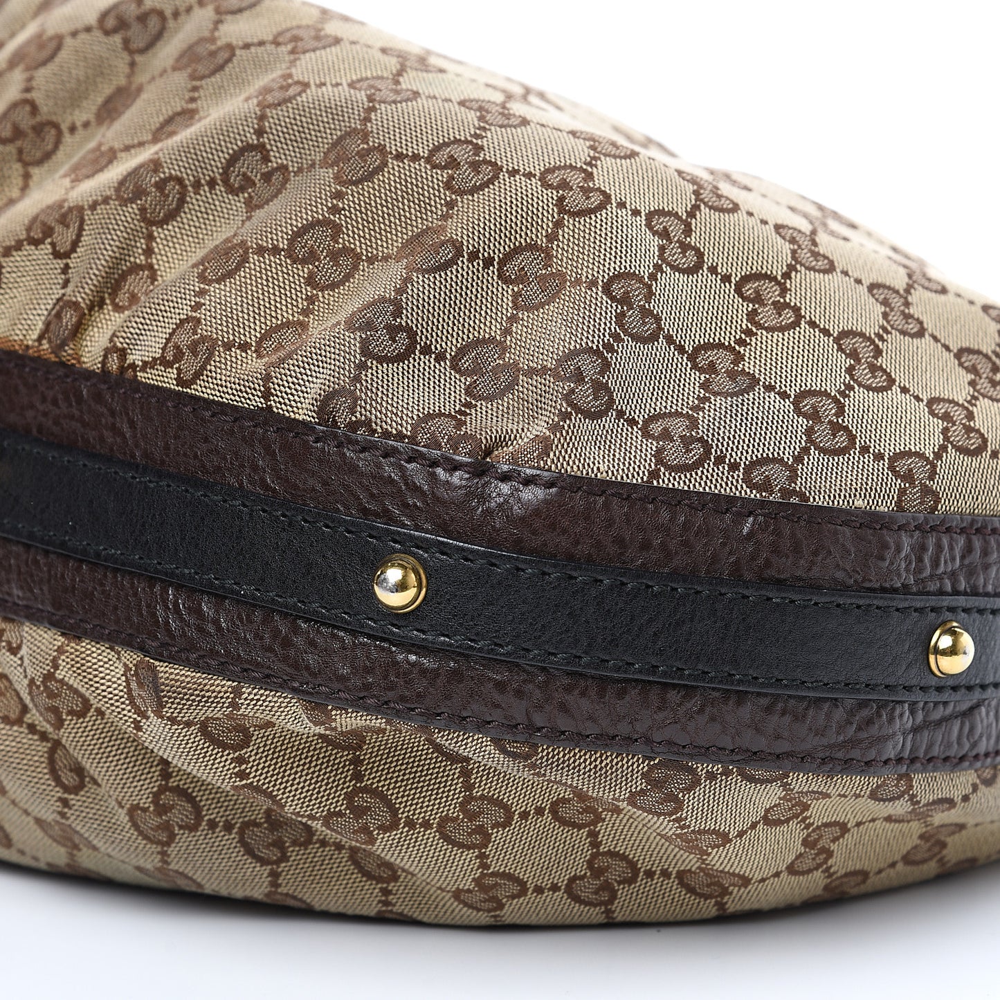 Monogram Medium Interlocking Hobo Dark Brown