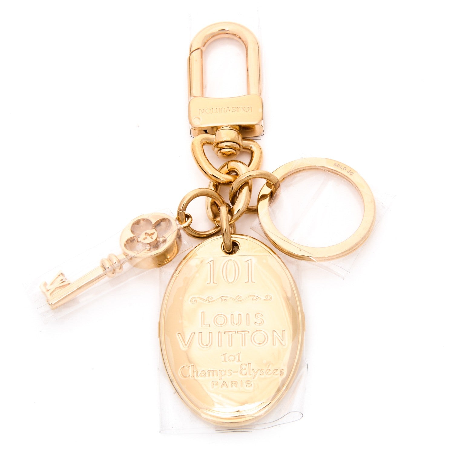 Louis Vuitton 101 Champs Elysees Maizeon Key Charm Gold 3 of 5