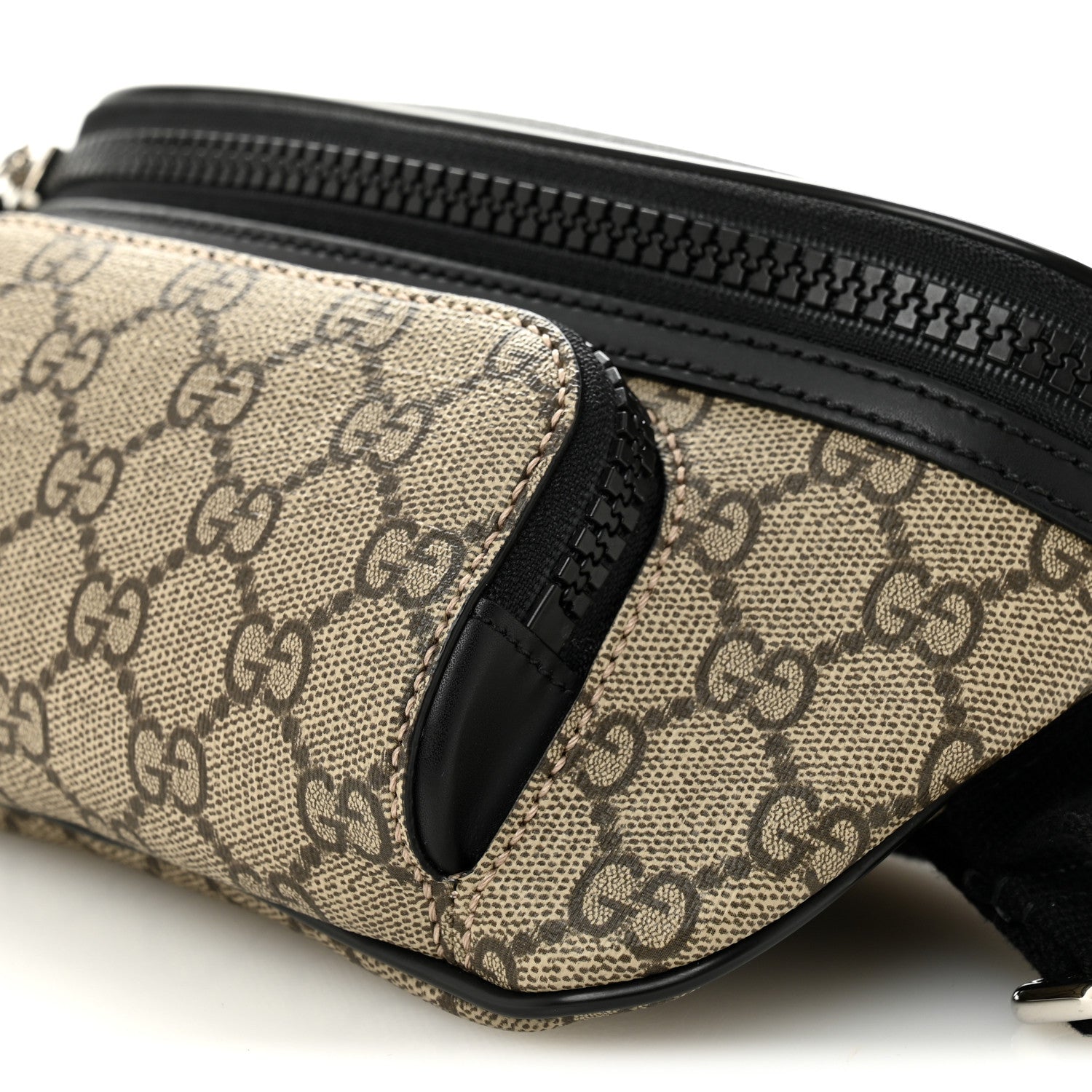 Gucci GG Supreme Monogram Belt Bag Black 10 of 10