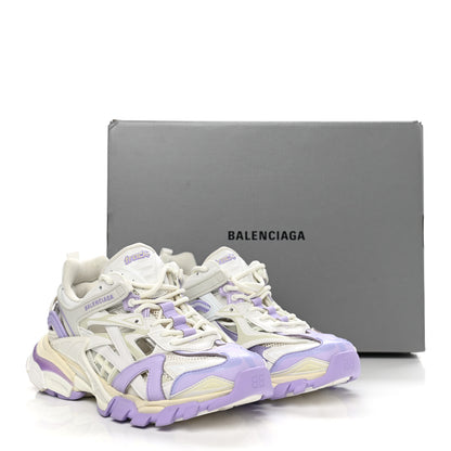 Balenciaga Rubber Mesh Tri-Color Womens Track.2 Open Sneakers 36 Lilac Beige Light Grey 9 of 9