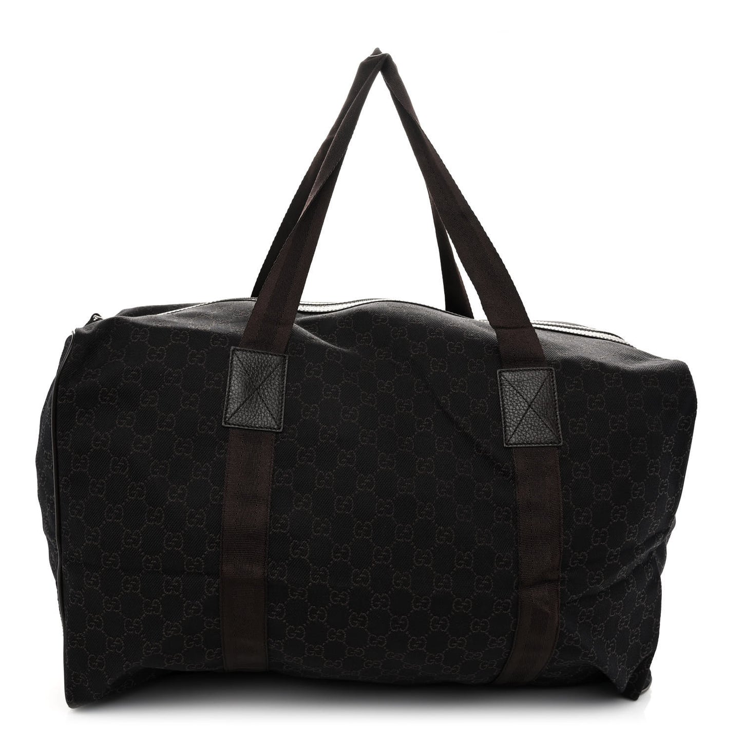 Denim Monogram Large Collapsible Carry On Duffle Bag Brown