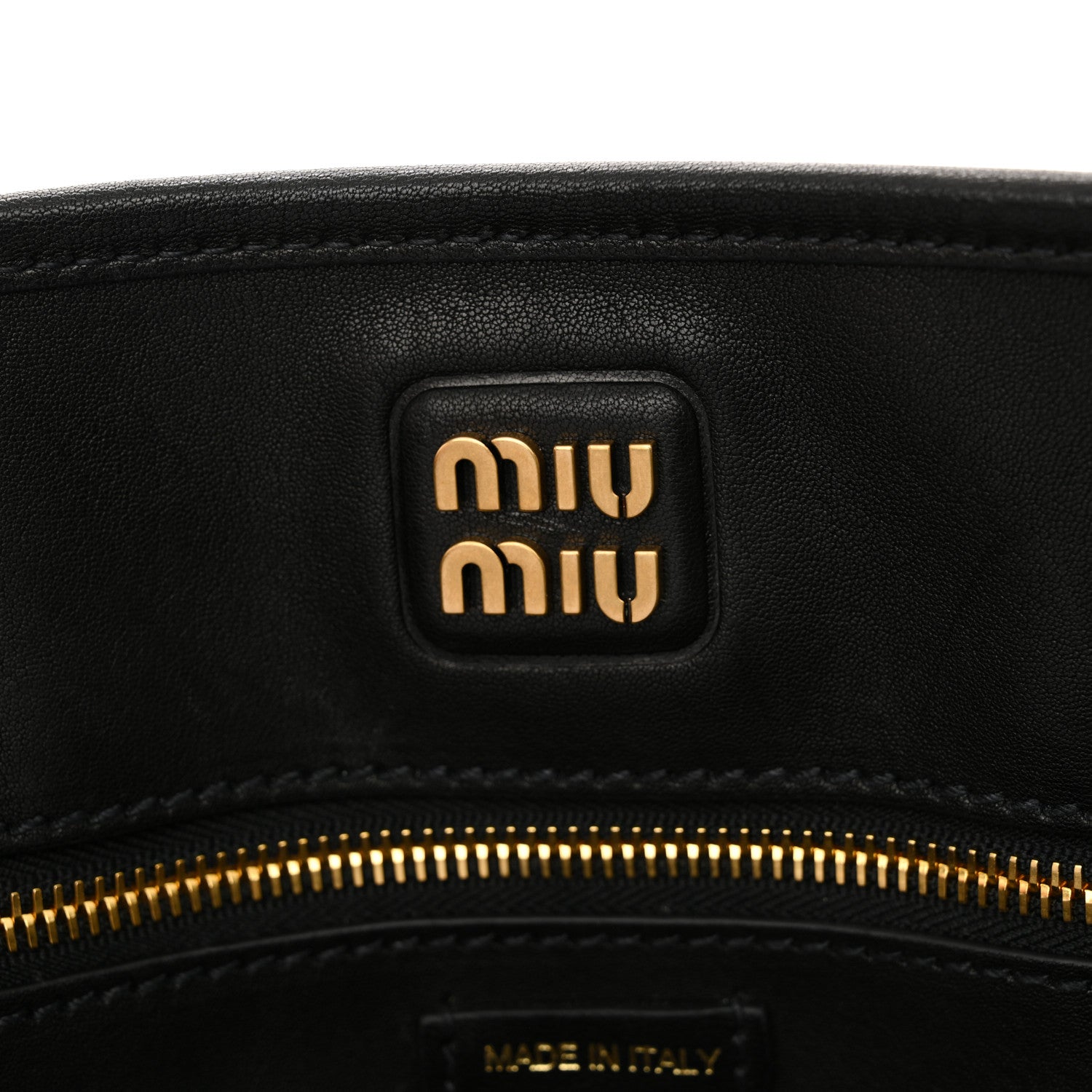 Miu Miu Nappa Medium Aventure Bag Black 6 of 12