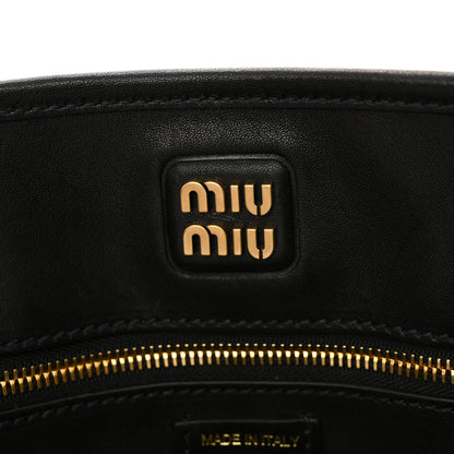 Miu Miu Nappa Medium Aventure Bag Black 6 of 12