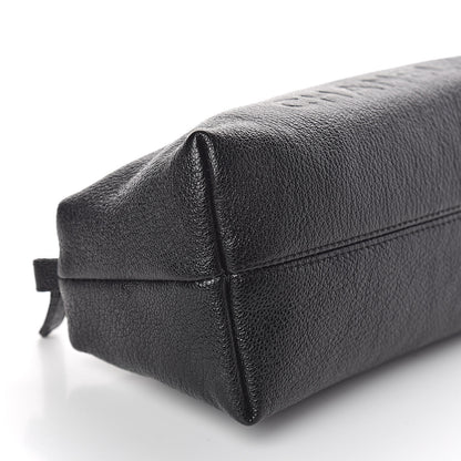 Chanel Calfskin Logo Cosmetic Case Black 8 of 12