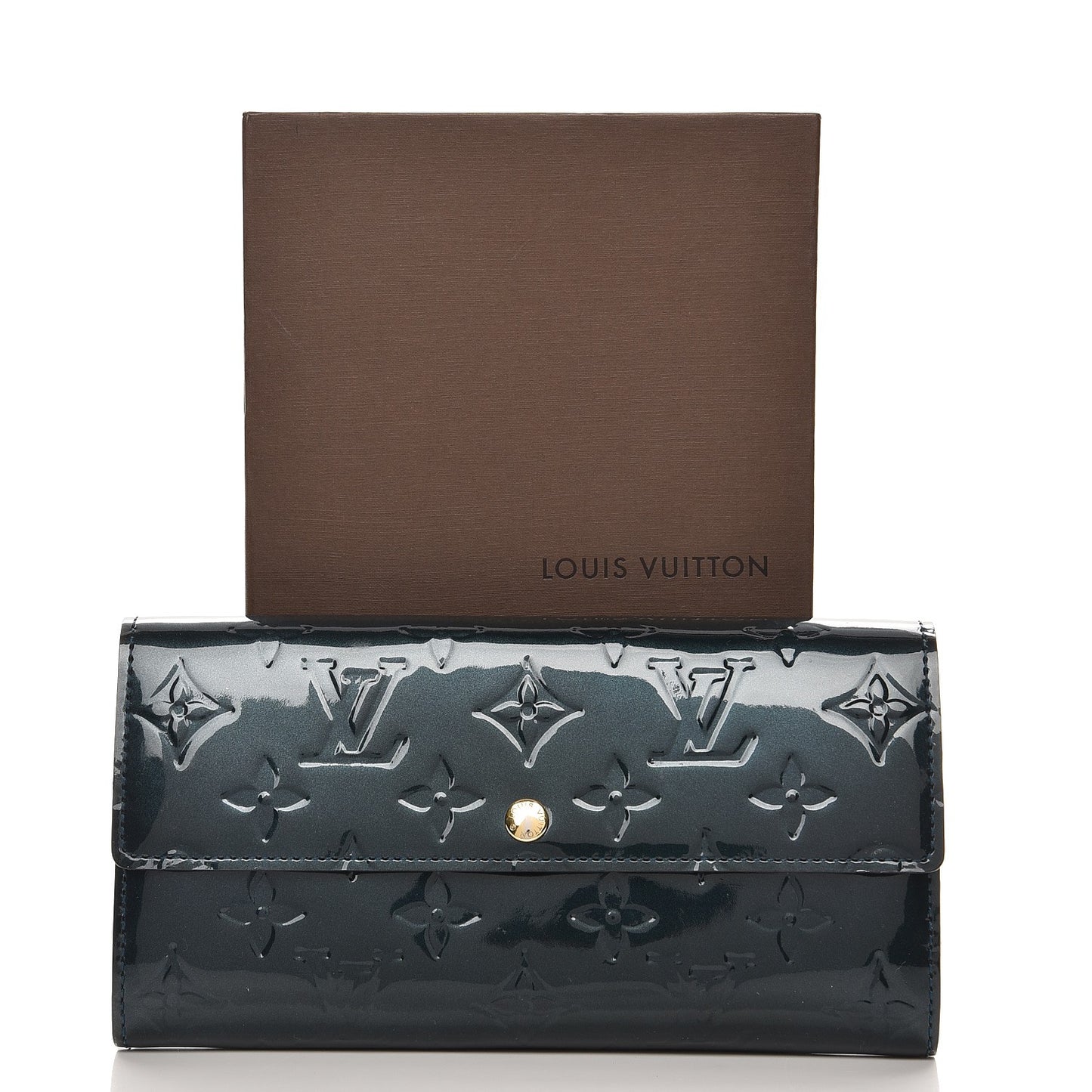 Vernis Sarah Wallet Blue Nuit
