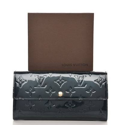 Louis Vuitton Vernis Sarah Wallet Blue Nuit 8 of 8