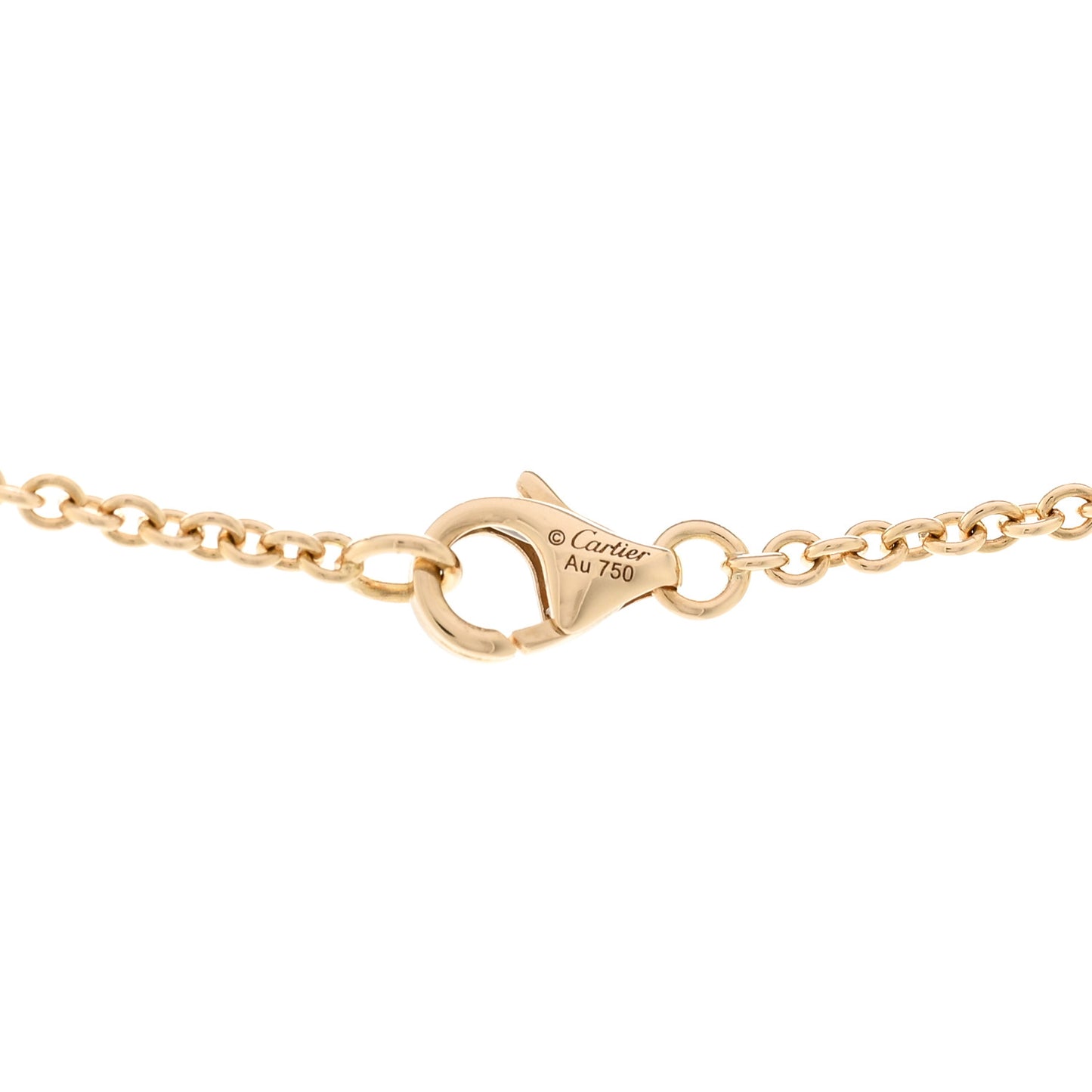 18K Yellow Gold Interlocking LOVE Necklace