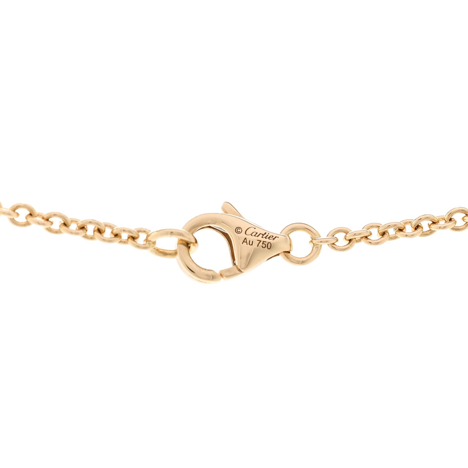 Cartier 18K Yellow Gold Interlocking LOVE Necklace 4 of 5