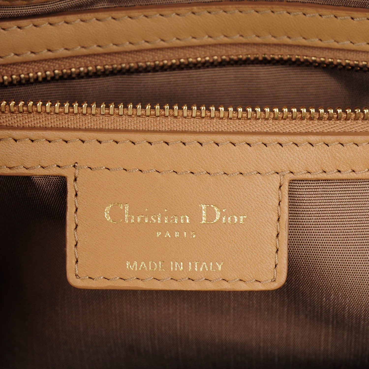 Christian Dior Lambskin Cannage Large Dior Soft Shopping Tote Beige 6 of 7