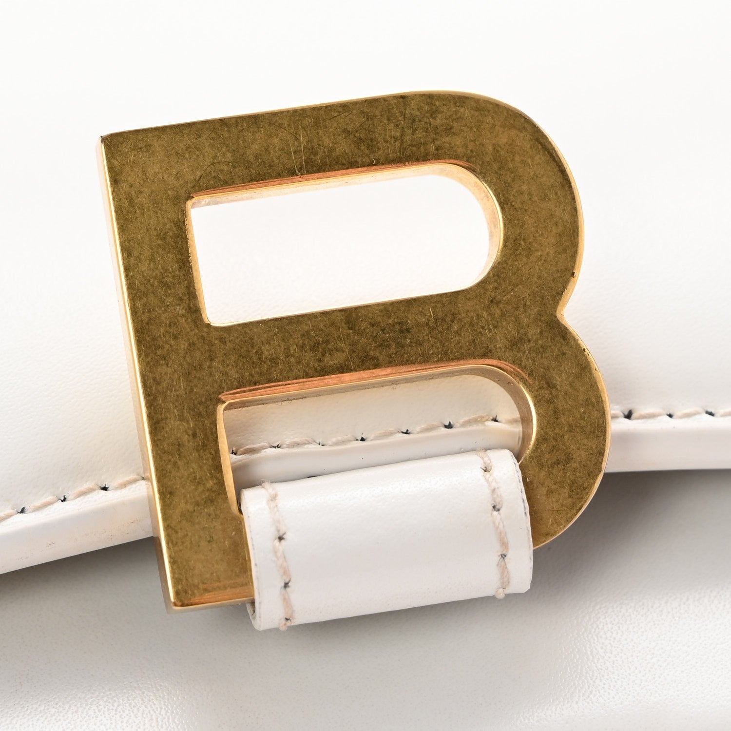 Balenciaga Shiny Box Calfskin Hourglass Chain Bag White 12 of 14