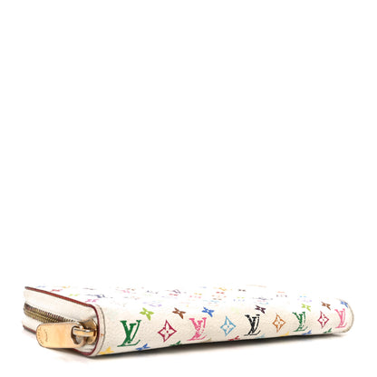 Louis Vuitton Monogram Multicolor Zippy Wallet White Litchi 4 of 6