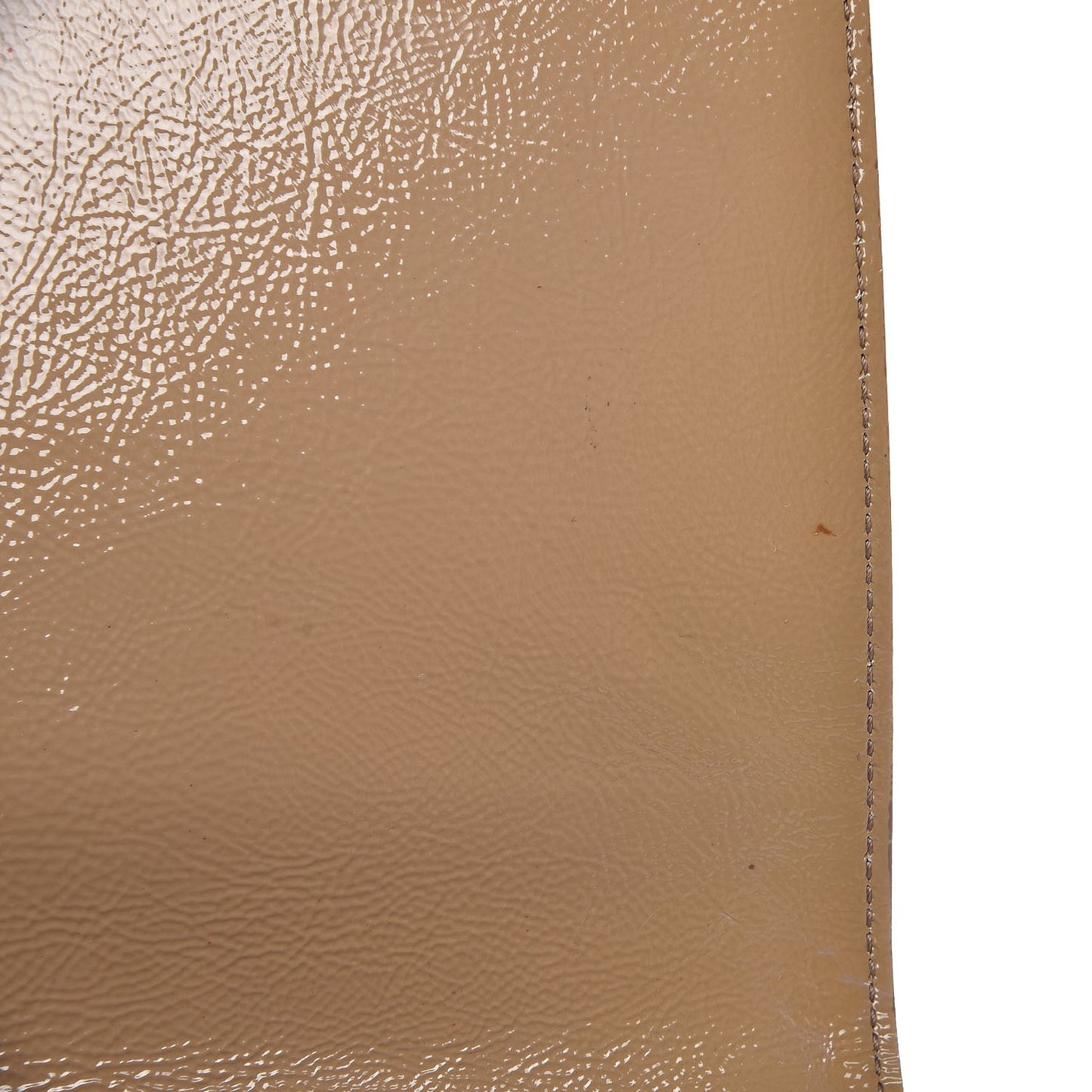 Textured Patent Monogram Large Belle De Jour Clutch Nude