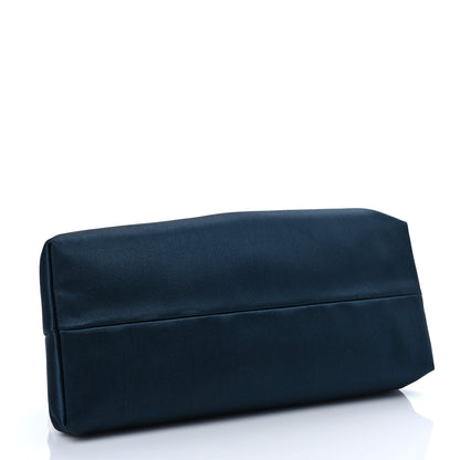 Mansur Gavriel Satin Mini Volume Chain Clutch Navy 4 of 7
