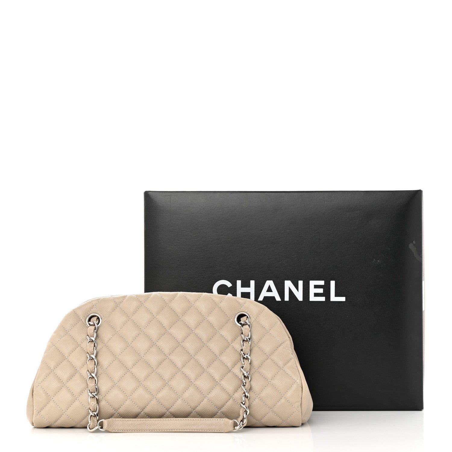 Chanel Caviar Quilted Medium Just Mademoiselle Beige 16 of 16