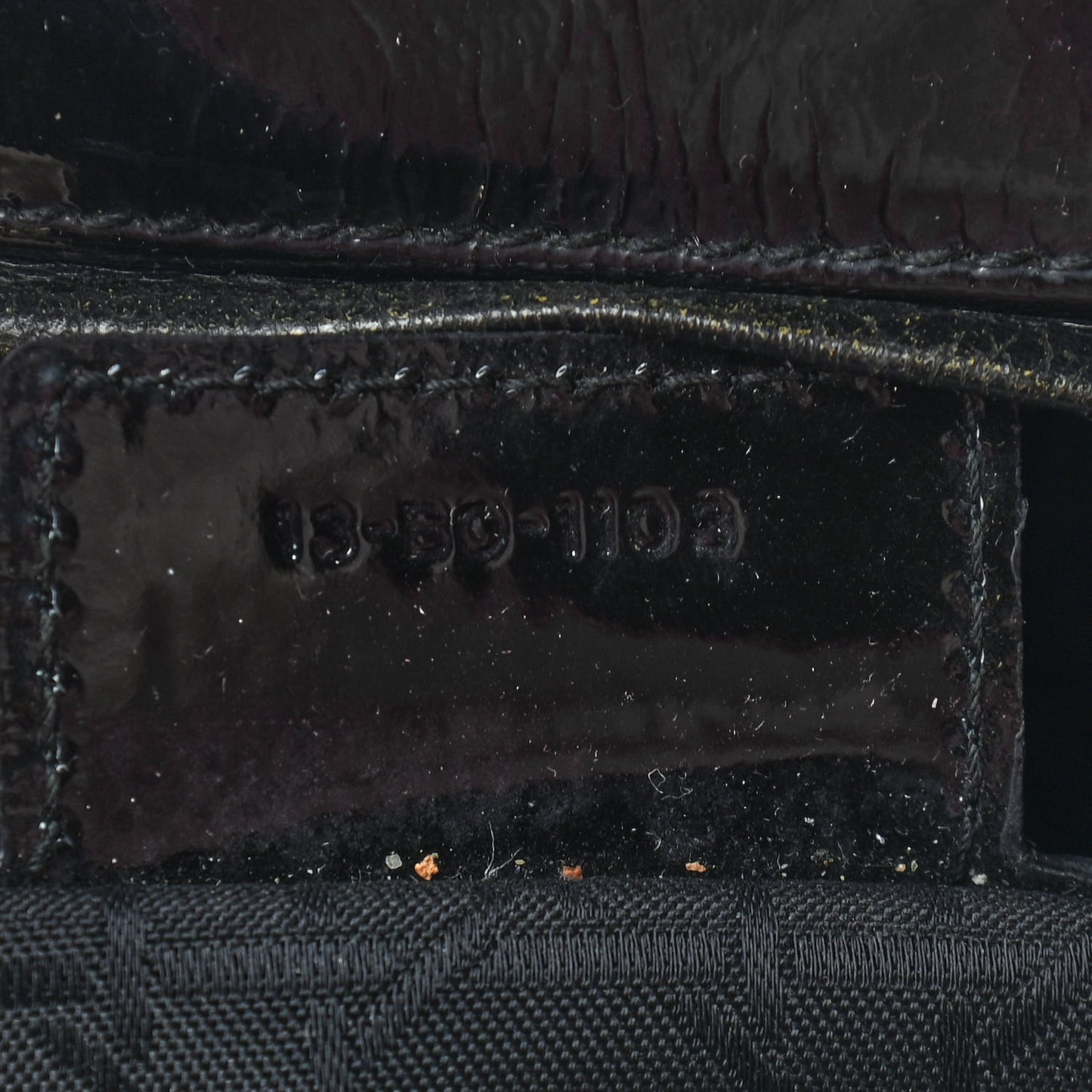 Patent Cannage Large Lady Dior Black