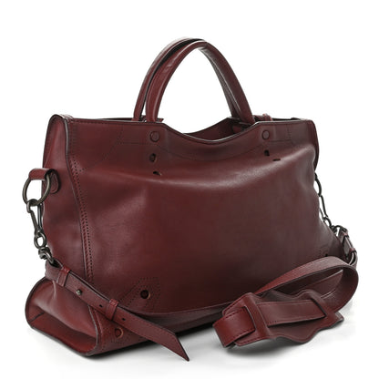 Balenciaga Veau Soyeux Perforated Blackout Hardware City Rouge Bordeaux 4 of 13