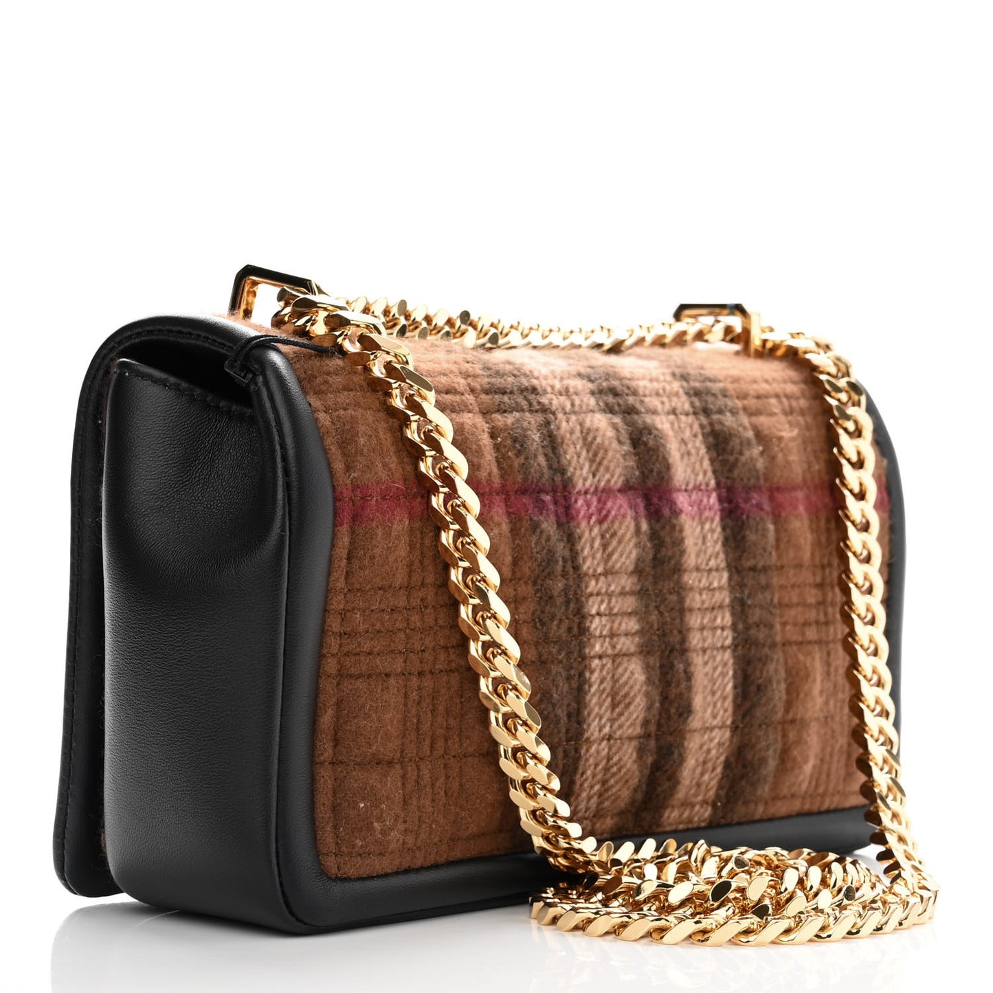 Check Cashmere Small Lola Bag Black