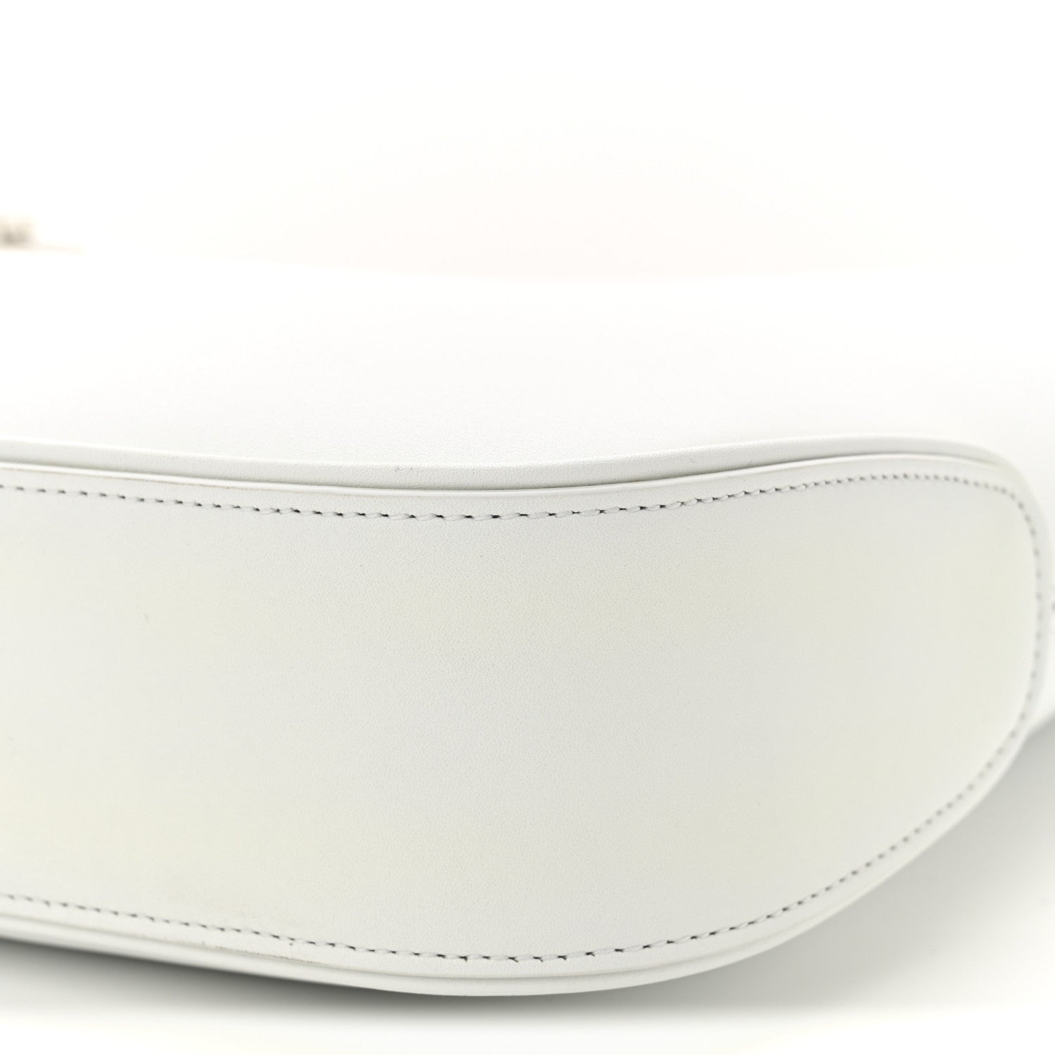 Salvatore Ferragamo Soft Calfskin Large Gancini Arch Hobo Optic White 9 of 14