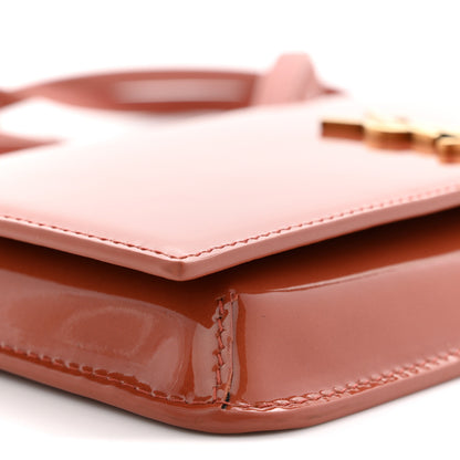 Saint Laurent Vernice Diamond Calfskin Monogram Phone Holder Crossbody Mild Rose 9 of 11