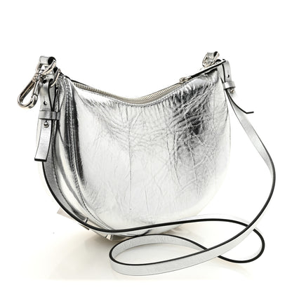 Fendi Rock Millenium Mini Fendigraphy Hobo Bag Argento 3 of 10