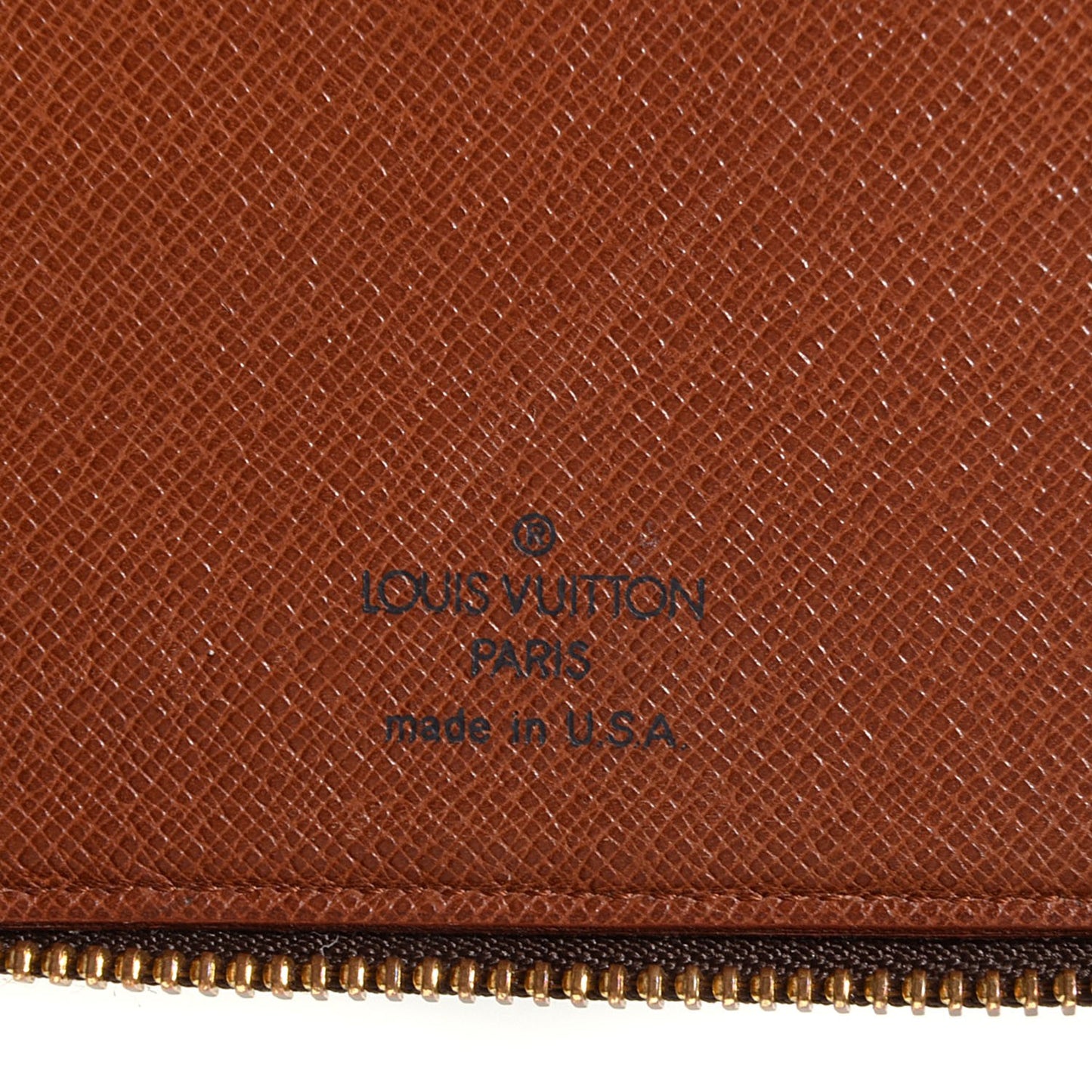 Monogram Zippy Agenda Cover