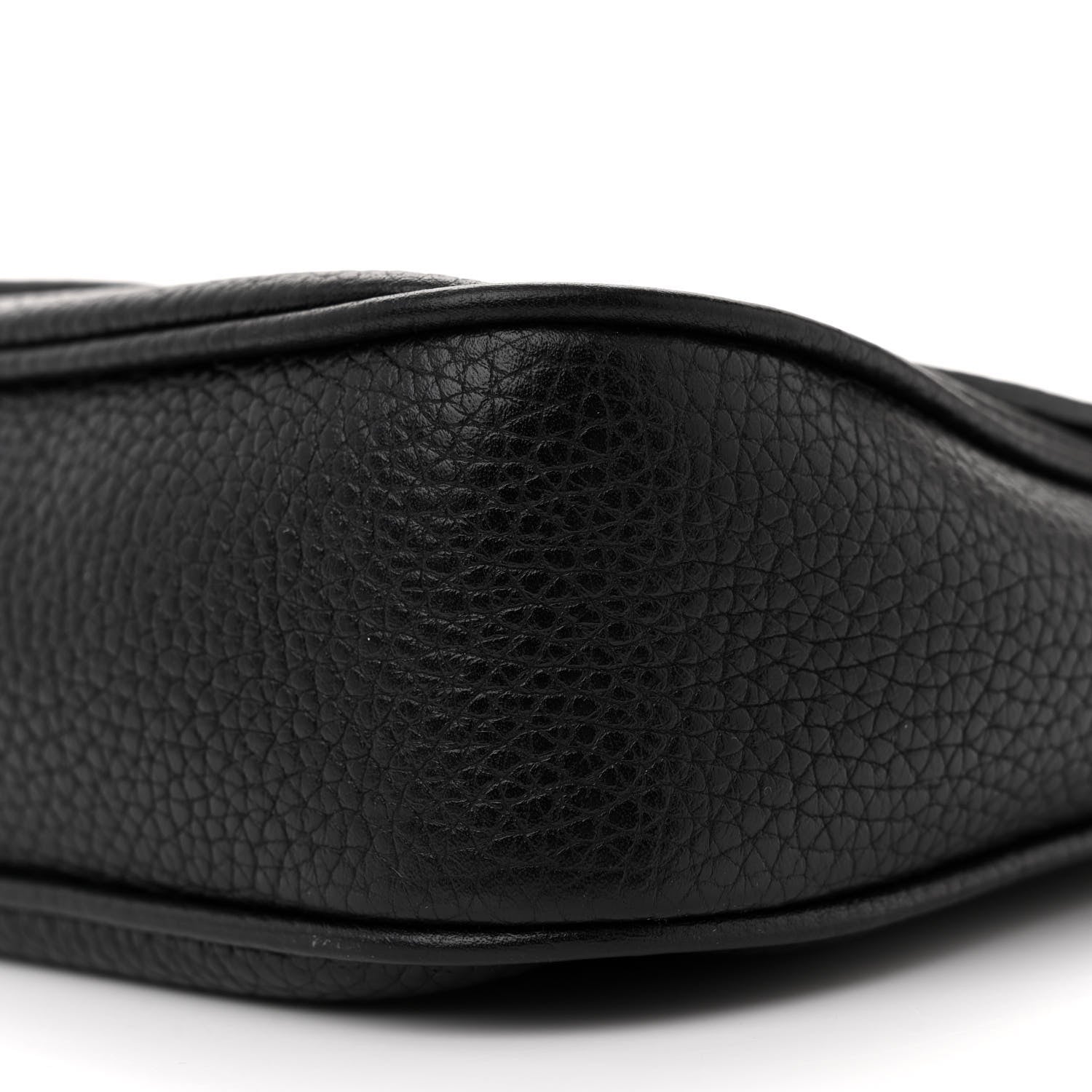 Gucci Pebbled Calfskin Medium Soho Flap Crossbody Black 10 of 11